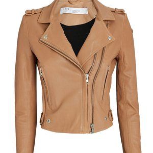 IRO PARIS: DYLAN CROPPED LEATHER MOTO JACKET